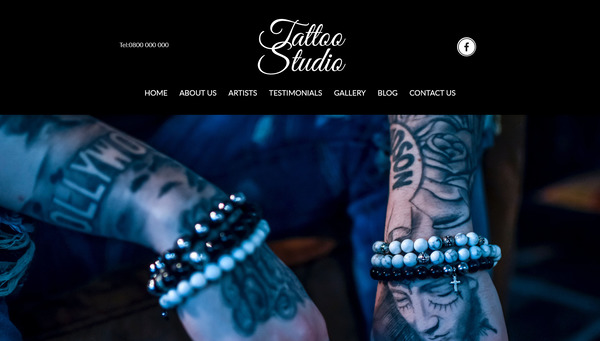 website project tattoo salon