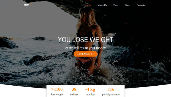 website project for fitness company